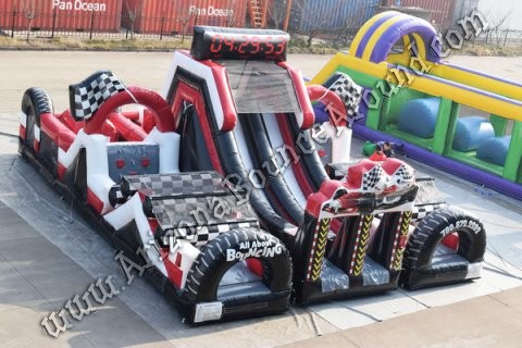 Speedway Race Car Obstacle Course Rentals Denver - Colorado Springs - Aurora - Fort Collins - Lakewood - Thornton - Arvada - Centennial - Inflatables Denver - Inflatables Colorado